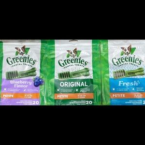 Greenies Petite Natural Dental Care Dog Treats, 36 Oz. Variety Pack, 60 Total